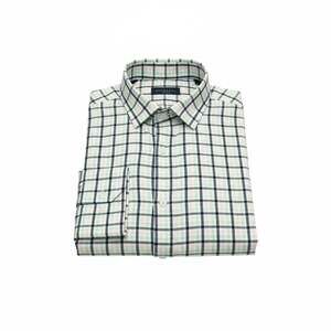 Mizzen+Main Leeward Collection White Noah Plaid Trim Fit Dress Shirt